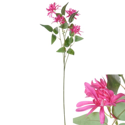 Artificial Honeysuckle Branches Hot Pink 75cm - H087 FF2