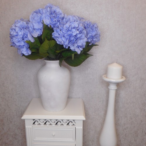 Artificial Giant Hydrangeas Hyacinth Blue 64cm - H066 G4