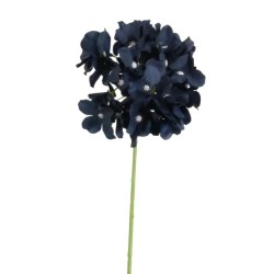 Artificial Hydrangea Navy Blue 28cm - H087 E3