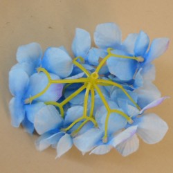 Artificial Hydrangeas Blue Heads Only 11cm - H085 H1