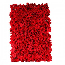 Artificial Hydrangea Flower Wall Panel 40cm x 60cm Red - H110 G3