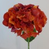 Artificial Hydrangea Russet Orange 53cm - H091 