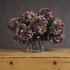 Artificial Hydrangeas Antique Purple and Green 42cm - H012 G1