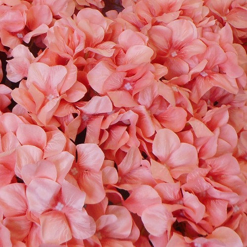 Fleur Artificial Hydrangeas Coral Peach 68cm - H043 FF4