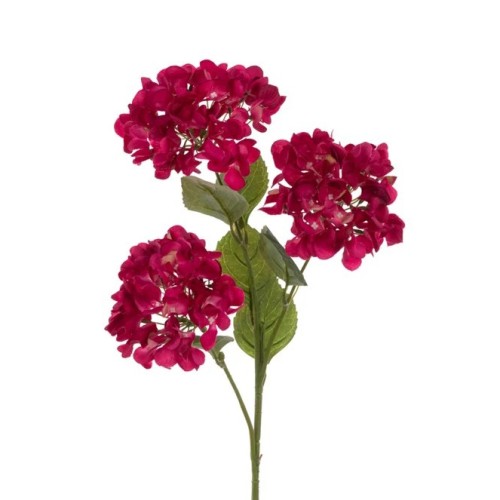 Artificial Hydrangea Spray Hot Pink 69cm - H065 G1