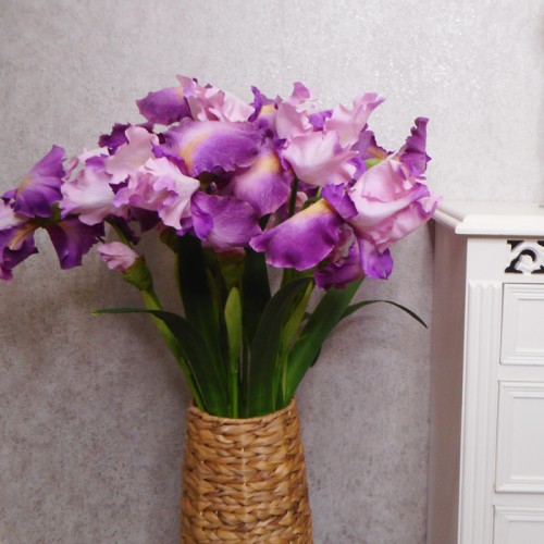 Large Flag Iris and Bud Pink 90cm - IR009 EE1 Large Flag Iris and Bud Pink 90cm - IR009 EE1