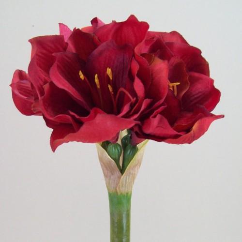 King Artificial Amaryllis Red 68cm - A030 A1