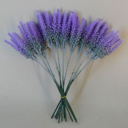 Artificial Sussex Lavender 10 Pack 35cm - L026 Q3