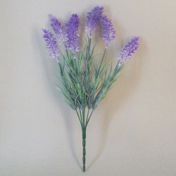 Fleur Artificial Lavender Bunch Two Tone Purple 34cm - L168 H2