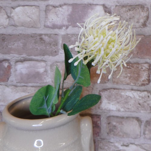 Artificial Leucospermum Protea Cream 45cm - L051 O3