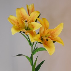 Artificial King Lily Yellow 88cm - L129 K1