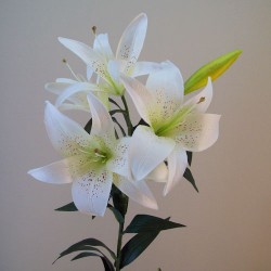 Artificial King Lily Cream - L136 