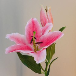 Rydal Artificial Lilies Dark Pink 72cm - L016 AA3