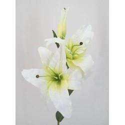 Artificial Lilies Casablanca Cream 80cm - L007 I1