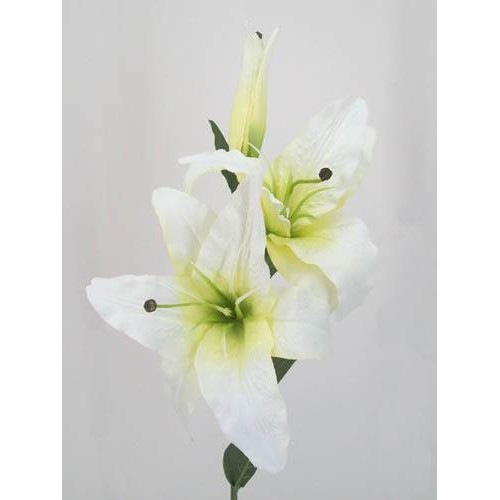 Artificial Lilies Casablanca Cream 80cm - L007 I1