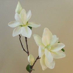 Artificial Magnolias Branch Cream - M050 K1