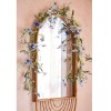 English Garden Flowers Garland Blue 90cm - MED011 KK1