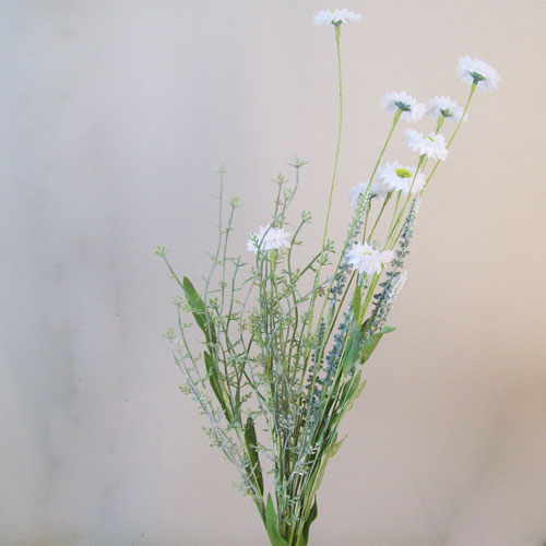 English Meadow Artificial Flowers White Daisies 57cm - M069 