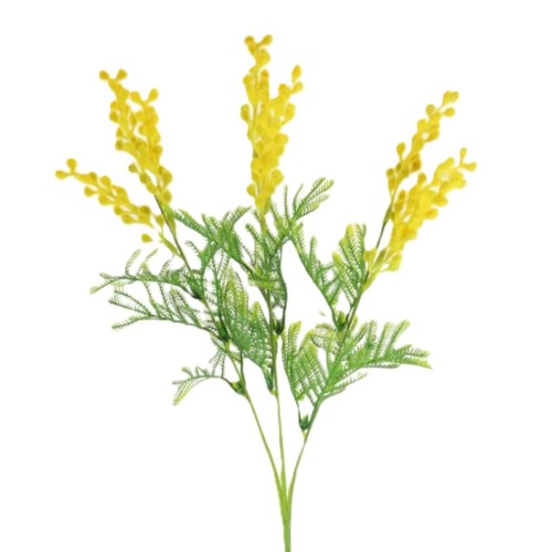Artificial Mimosa Stem with Leaves 63cm - M023 L2 Artificial Mimosa Stem with Leaves 63cm - M023 L2