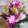 Artificial Chrysanthmums and Alstroemeria Posy Pink 36cm - R721 LL2 Artificial Chrysanthmums and Alstroemeria Posy Pink 36cm - R721 LL2