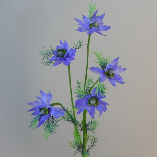 Artificial Nigella Love in the Mist Blue Purple - N018 FF3