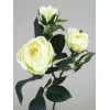 Artificial Old Roses Spray Green Short Stem 41cm - R155 O4
