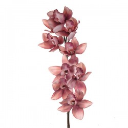 Real Touch Artificial Cymbidium Orchid Dusky Pink 85cm - O136 FF1
