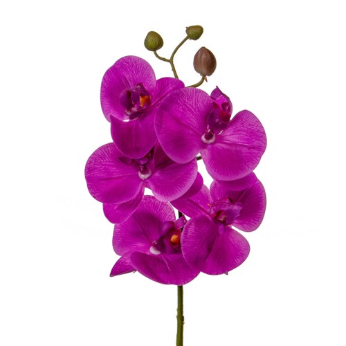 Real Touch Phalaenopsis Orchid Magenta Pink 60cm - O087 O1