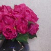 Artificial Peony Flowers Hand Tied Posy Hot Pink 27cm - P097 U4