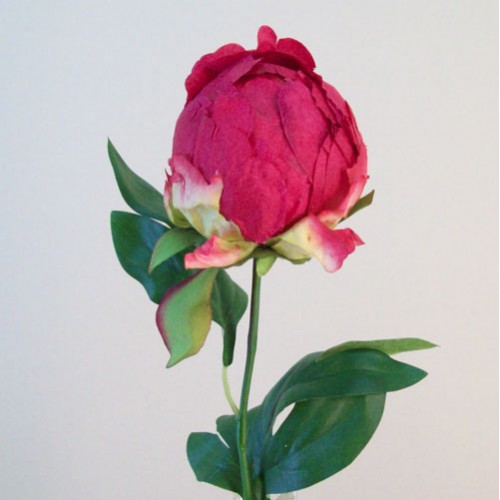 Artificial Peony Buds Large Magenta Pink 45cm - P151 R2