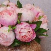 Artificial Peony Flowers Hand Tied Posy Pink 30cm - P135 M4