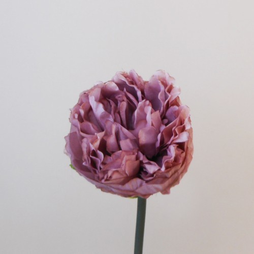 Artificial Peony Mauve Short Stem 35cm - P083 