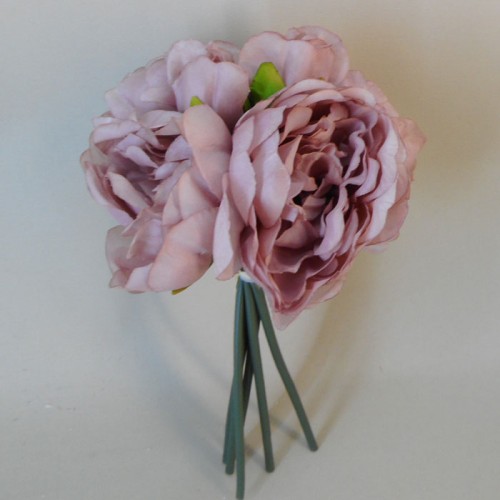 Artificial Peony Posy Mauve Pink 28cm - P231 J2 Artificial Peony Posy Mauve Pink 28cm - P231 J2