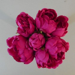 Artificial Peony Posy Hot Pink 28cm - P111 J3