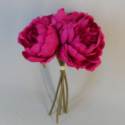 Artificial Peony Posy Hot Pink 28cm - P111 J3