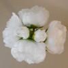 Artificial Peony Posy Ivory 27cm - P228 J2