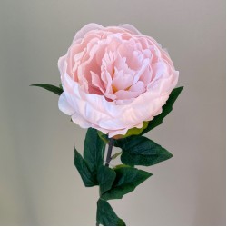 Artificial Peony Flowers Pale Pink 52cm - P054 