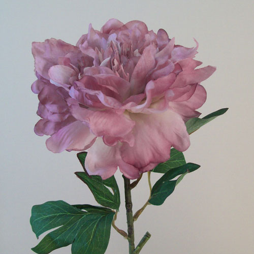 Artificial Peony Flowers Downton Mauve Pink 64cm - P226 T3