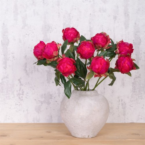 Artificial Peony Buds Large Magenta Pink 45cm - P151 R2