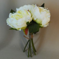 Peonies and Pearls Posy Cream - P247 BX18