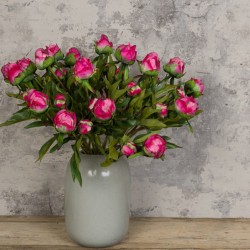 Real Touch Peony Buds Magenta 48cm - P020 