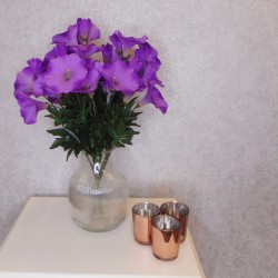 Artificial Petunias Plant Purple 38cm - M063 K1