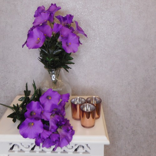 Artificial Petunias Plant Purple 38cm - M063 K1