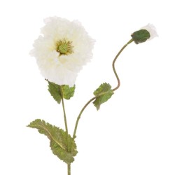 Artificial Icelandic Poppy Blush Cream 69cm - P159 K4
