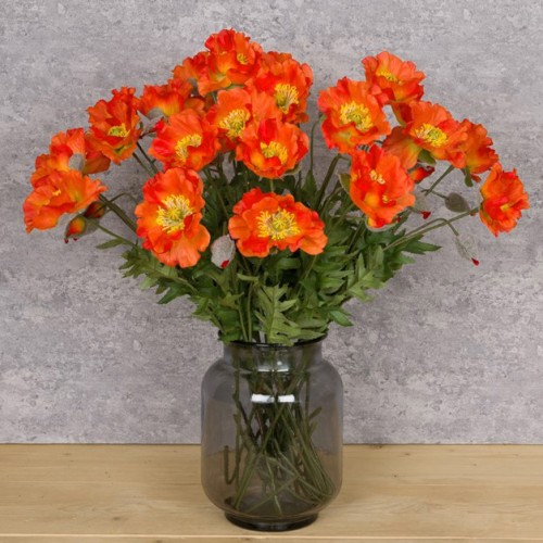 Artificial Icelandic Poppy Orange 72cm - P157 R3 Artificial Icelandic Poppy Orange 72cm - P157 R3