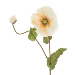 Artificial Icelandic Poppy Blush Peaches and Cream 69cm I1