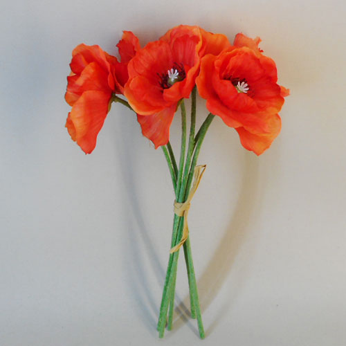 Poppy Bundle Orange 28cm - P093 K2