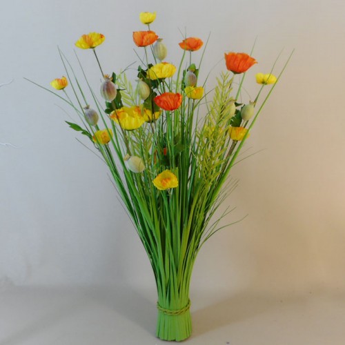 Grass Bundle with Poppies Orange Yellow - POP009 DD2