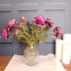 Artificial Ranunculus Flowers Purple Green 40cm - R541 