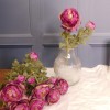 Artificial Ranunculus Flowers Purple Green 40cm - R541 